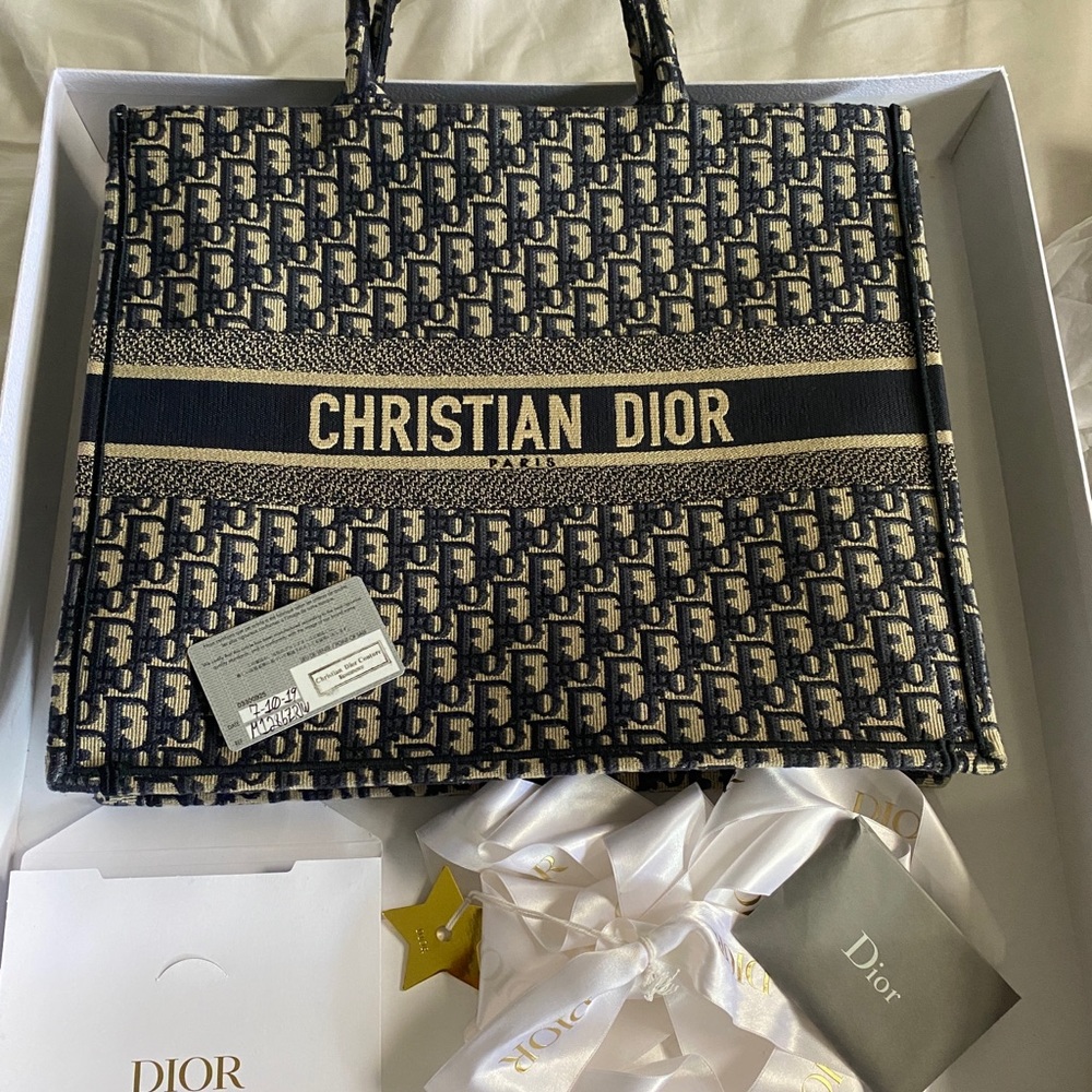 Cartera Dior original tote large autentic